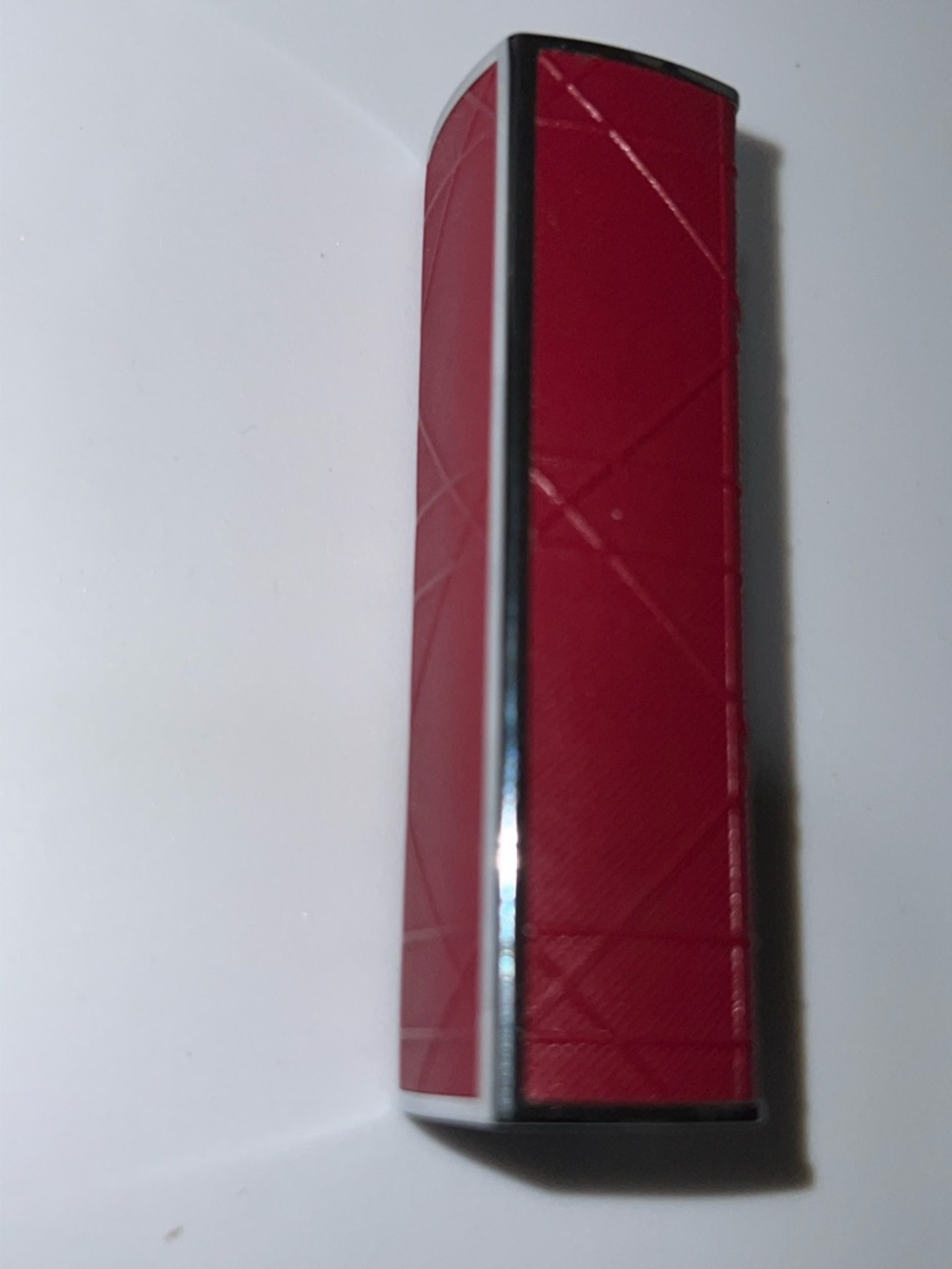 Dior Parfums Dior Addict Quilted Lipstick Case with Silver Logo in Brick - Picture 2 of 5